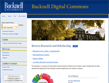 Tablet Screenshot of digitalcommons.bucknell.edu