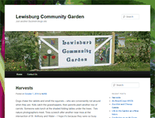 Tablet Screenshot of communitygarden.blogs.bucknell.edu